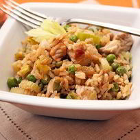 Рецепт Коричневого риса с индейкой и овощами