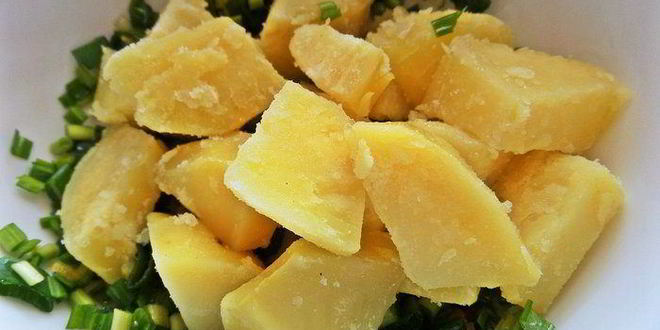 Рецепт лимонного картофеля с луком