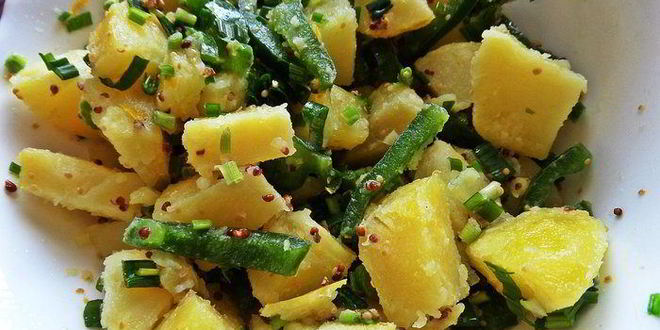 Рецепт лимонного картофеля с луком