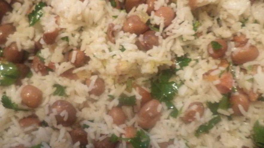 Рецепт риса с фасолью и беконом