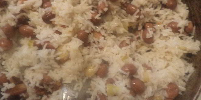 Рецепт риса с фасолью и беконом