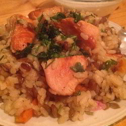 Рецепт Риса с курицей и чечевицей