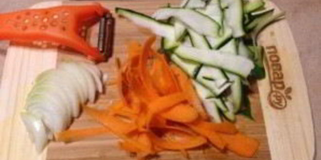 Рецепт риса с морковкой, цуккини и апельсином