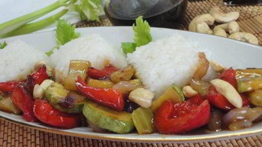 Рецепт риса с овощами в азиатском стиле