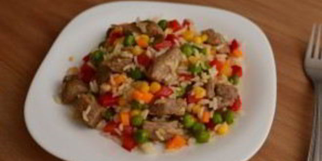 Рецепт риса со свининой