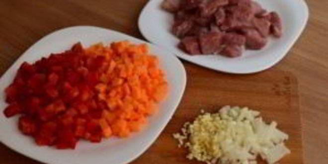 Рецепт риса со свининой