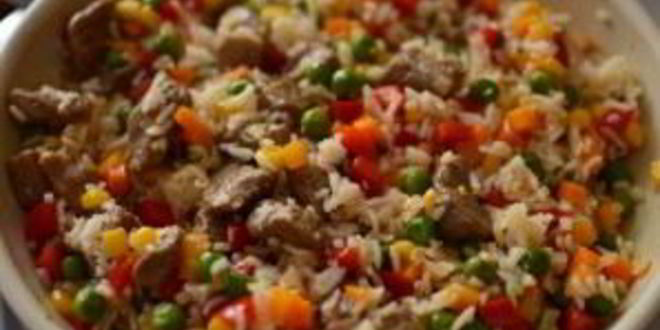 Рецепт риса со свининой