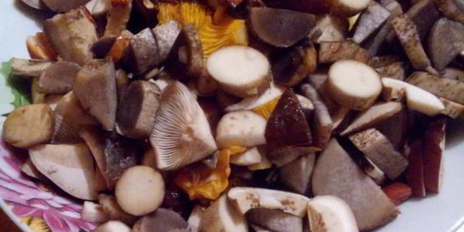 Рецепт жареной картошечки с лесными грибочками