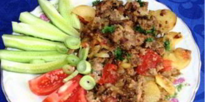 Рецепт жареной картошки с фаршем