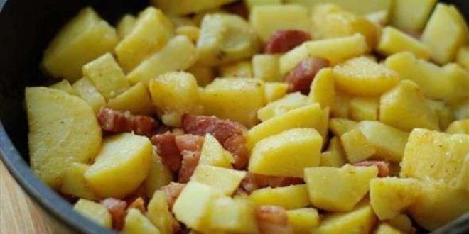 Рецепт жареного картофеля по-селянски