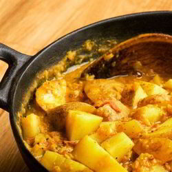 Рецепт Жареного молодой картофель в специях по-индийски