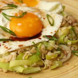 Рецепт Жареного риса с имбирем