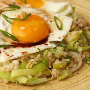 Рецепт Жареного риса с имбирем