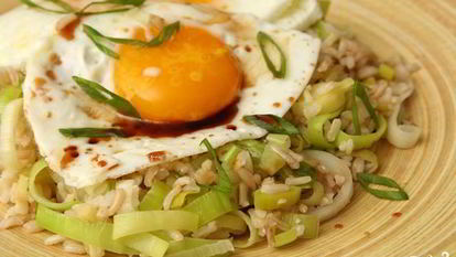 Рецепт Жареного риса с имбирем