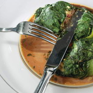 Рецепт Голубцов из романо с бараниной и чечевицей