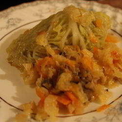 Рецепт Голубцов из савойской капусты с грибами без мяса
