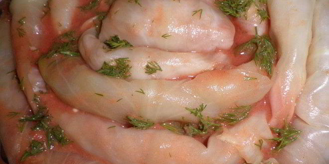 Рецепт голубцов с фасолью в томатном соусе