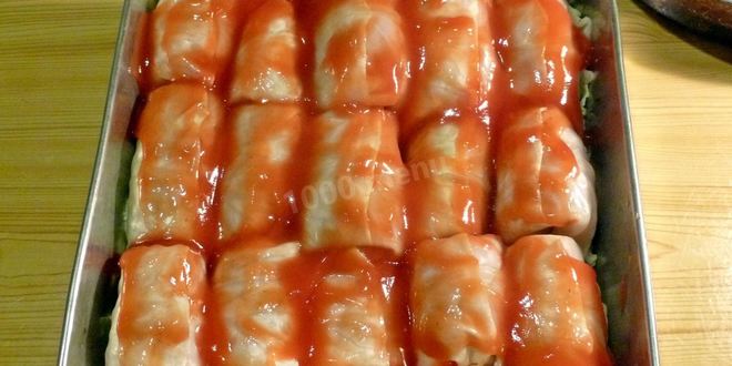 Рецепт голубцов в духовке в томатном соусе