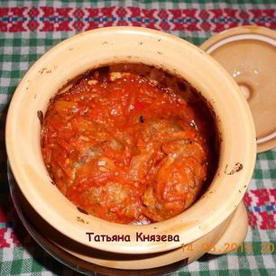 Рецепт Ленивых голубцов с капустой и фаршем в горшочках