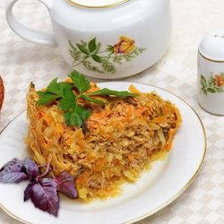 Рецепт Ленивых голубцов слоями в мультиварке