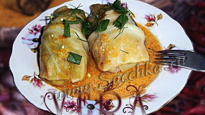Рецепт Постных голубцов с грибами