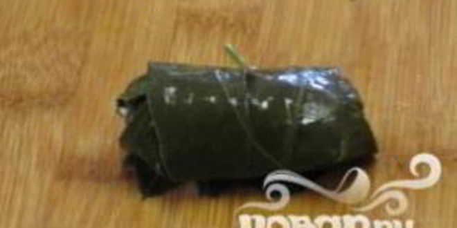 Рецепт вегетарианской долмы