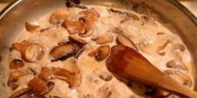 Рецепт белых грибов в сметане