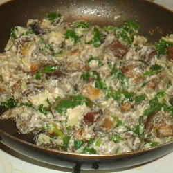 Рецепт Белых грибов, жаренных в сливках