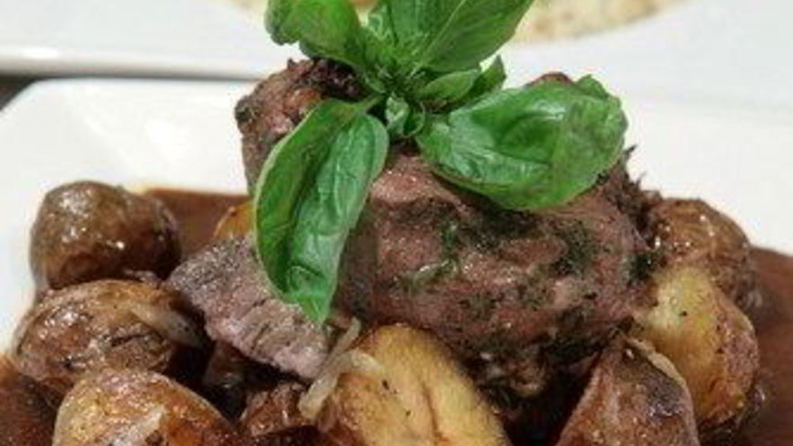 Рецепт грибов с карамелизованным луком