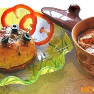 Рецепт Грибов с овощами в горшочках