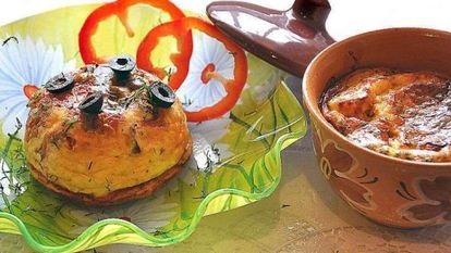 Рецепт Грибов с овощами в горшочках