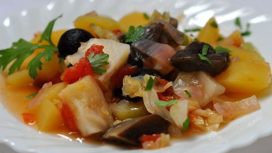 Рецепт грибов тушеных с овощами