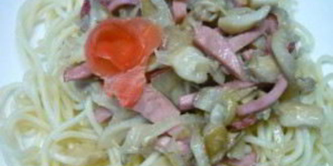 Рецепт грибов, жаренных с колбасой