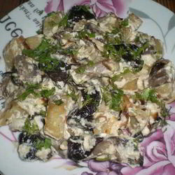 Рецепт Подберезовиков, жареных со сметаной