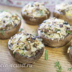 Рецепт Шампиньонов фаршированных сыром