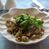 Рецепт Шампиньонов с чесноком и зеленью