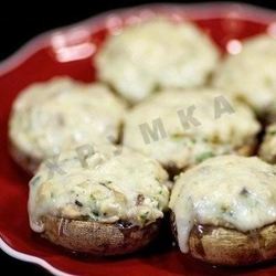 Рецепт Шампиньонов с курицей и сыром