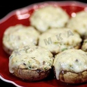 Рецепт Шампиньонов с курицей и сыром