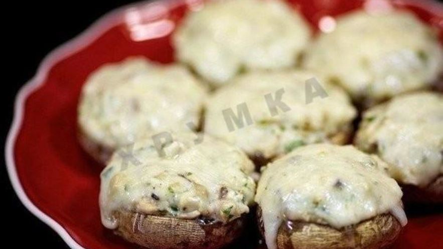 Рецепт шампиньонов с курицей и сыром