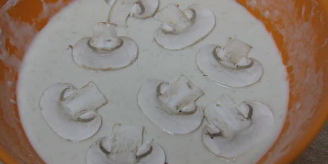 Рецепт шампиньонов в хрустящем кляре