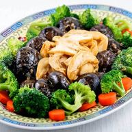 Рецепт Тушеных грибов и морские ушки