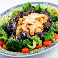 Рецепт Тушеных грибов и морские ушки