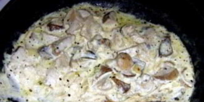 Рецепт волнушек, жареных в сметанном соусе