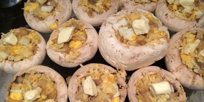 Рецепт запеченных шампиньонов по-итальянски