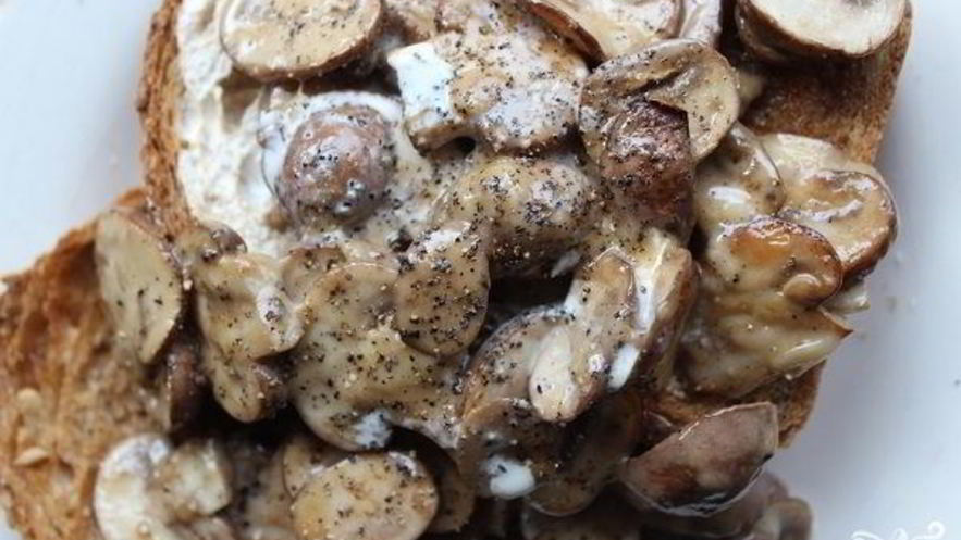 Рецепт жареных грибов с сыром