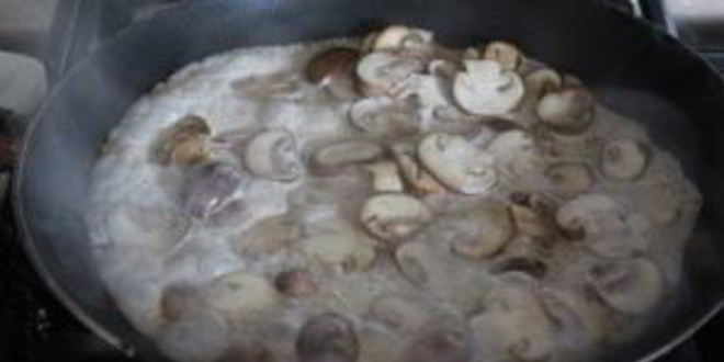 Рецепт жареных грибов с сыром