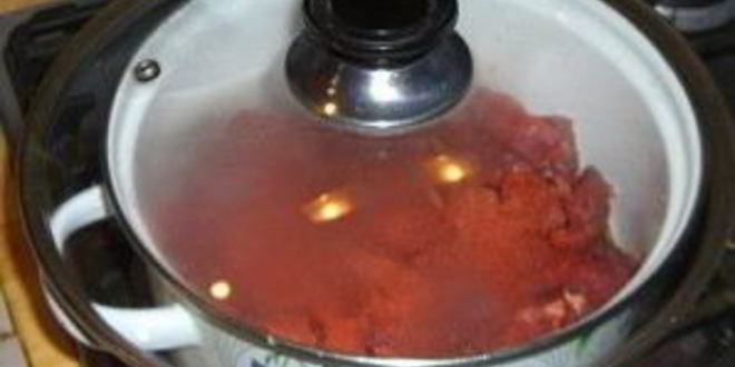 Рецепт гуляша из говядины с помидорами