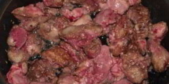 Рецепт гуляша из куриной печени