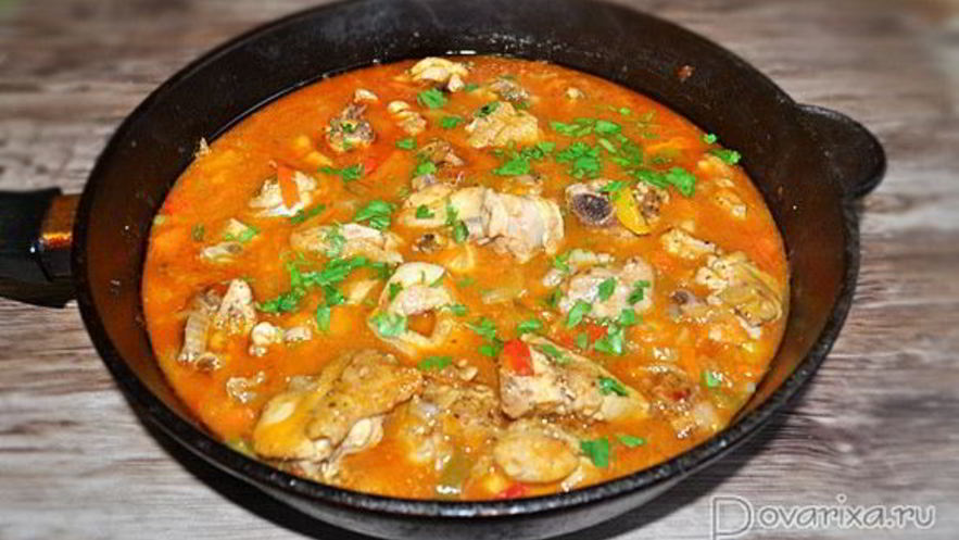 Рецепт гуляша из курицы