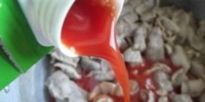 Рецепт гуляша из желудков куриных